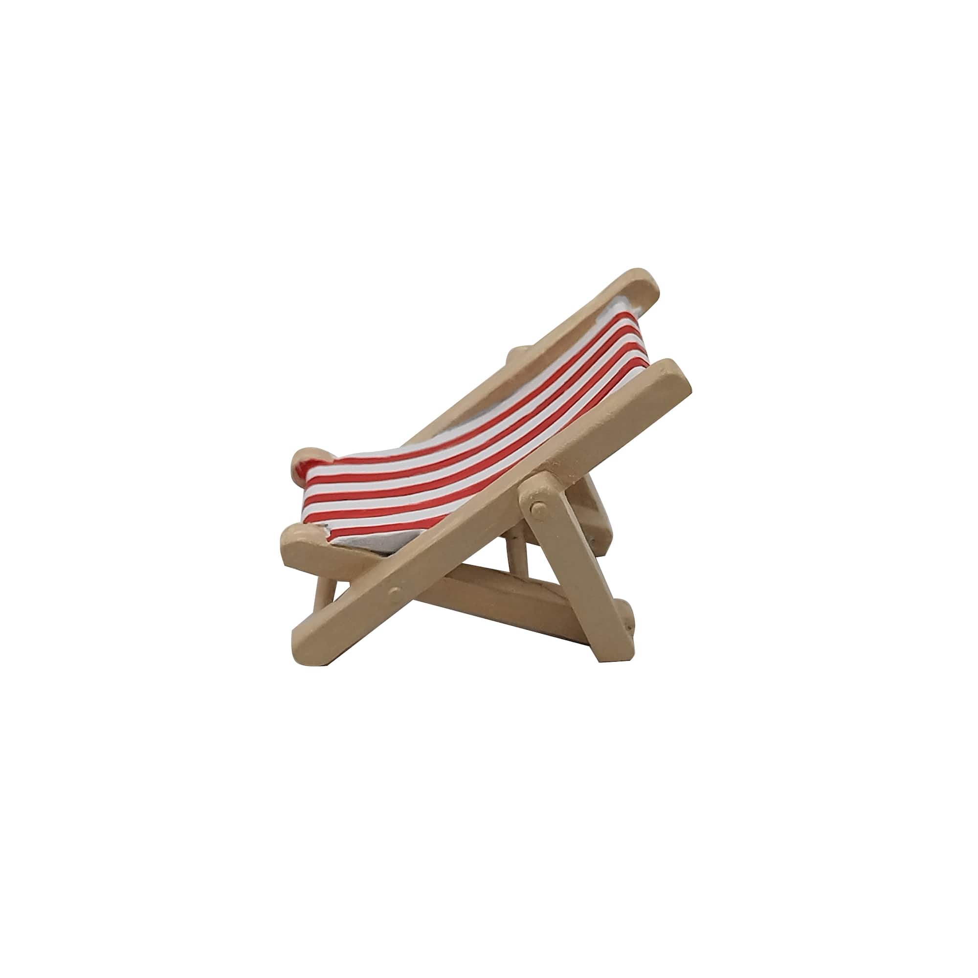 Mini Red Striped Beach Chair by Ashland®